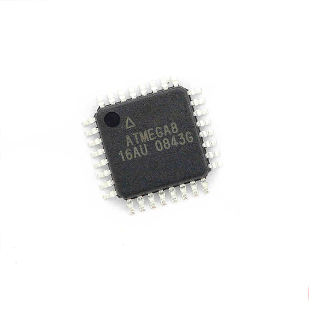 5 件 ATMEGA8-16AU 8 位 AVR，带 8K 字节系统内可编程闪存 QFP-32 