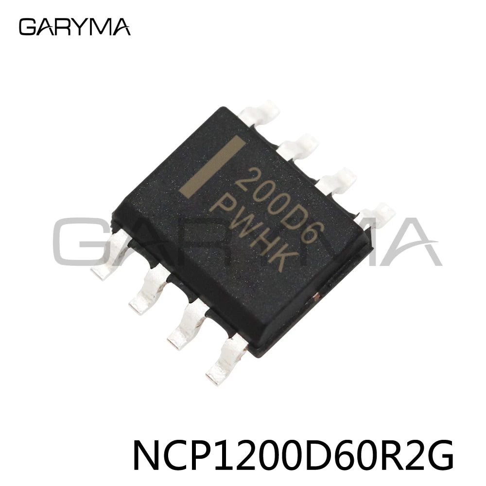 10Pcs NCP1200D60R2G 200D6 PWM Current-Mode Controller for Low-Power Universal Off-Line Supplies SOP-8pin