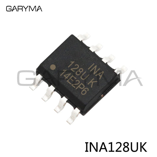 10pcs INA128UK Low-Power, Instrumentation Amplifier SOP-8pin