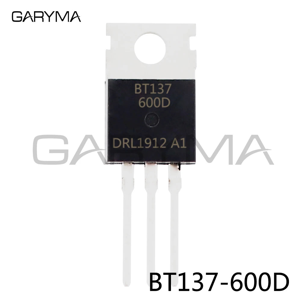 10Pcs BT137-600D BT137 Thyristor TRIAC TO-220AB