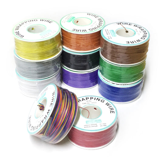250 Meters Long Electrical Wire 820FT Single Conductor, Wrapping Wire High Quality 30awg 0.5mm OK Line Q9 Electric Cable