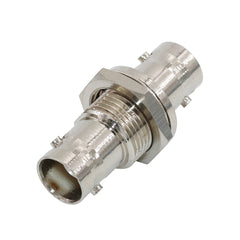 1Pcs BNC Female to BNC Female Nut Bulkhead In Series RF Coaxia Adapter Connector