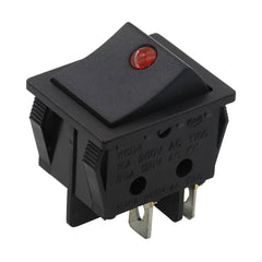 5Pcs Rocker Switch KCD4 4pin with Mini Cat's Eye Rocker Power Switch 2 Position ON-OFF with Dot Light 16A250VAC/30A250VAC