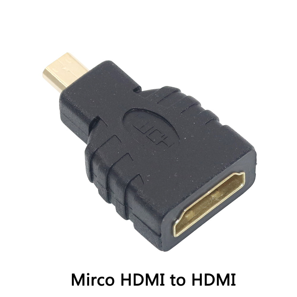 1Pcs Gold Plated HDMI Adapter 90 270 Degree Right Angle Micro Mini HDMI Male To Female Plug for HDTV 1080P Cable Extension