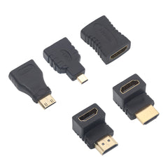 1Pcs Gold Plated HDMI Adapter 90 270 Degree Right Angle Micro Mini HDMI Male To Female Plug for HDTV 1080P Cable Extension