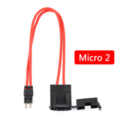 1Set Car Modification ACC Fuse Box To Take Electrical 1A~50A Medium/Mini/Micro2 Size 16AWG Power Socket Lossless Fuse Tap Holder