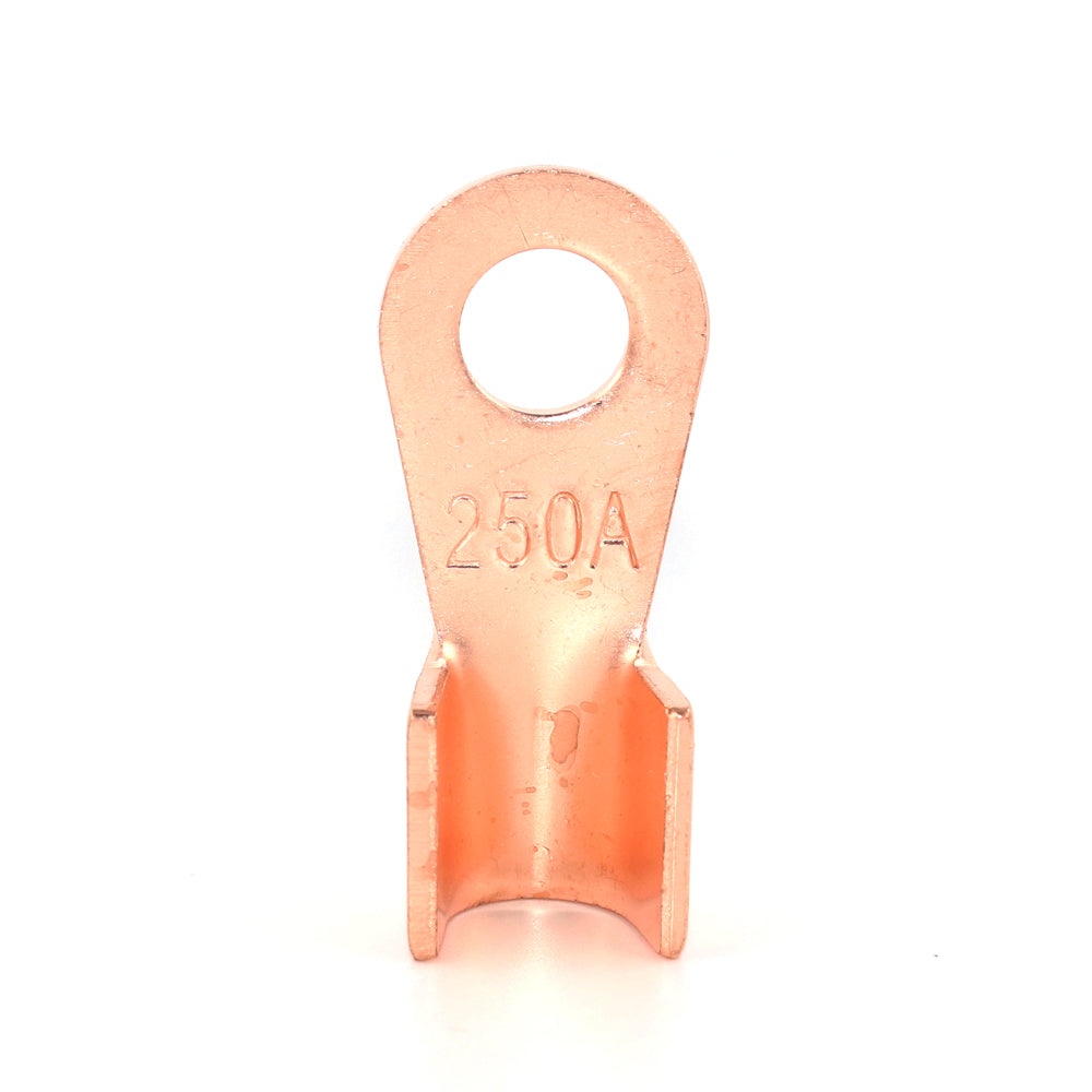 10Pcs Copper OT Series Terminal 20/30/40/50/60/80/100/150/200/250/300/400A Splice Wire Dia Bare Battery Cable Connector Open Lug