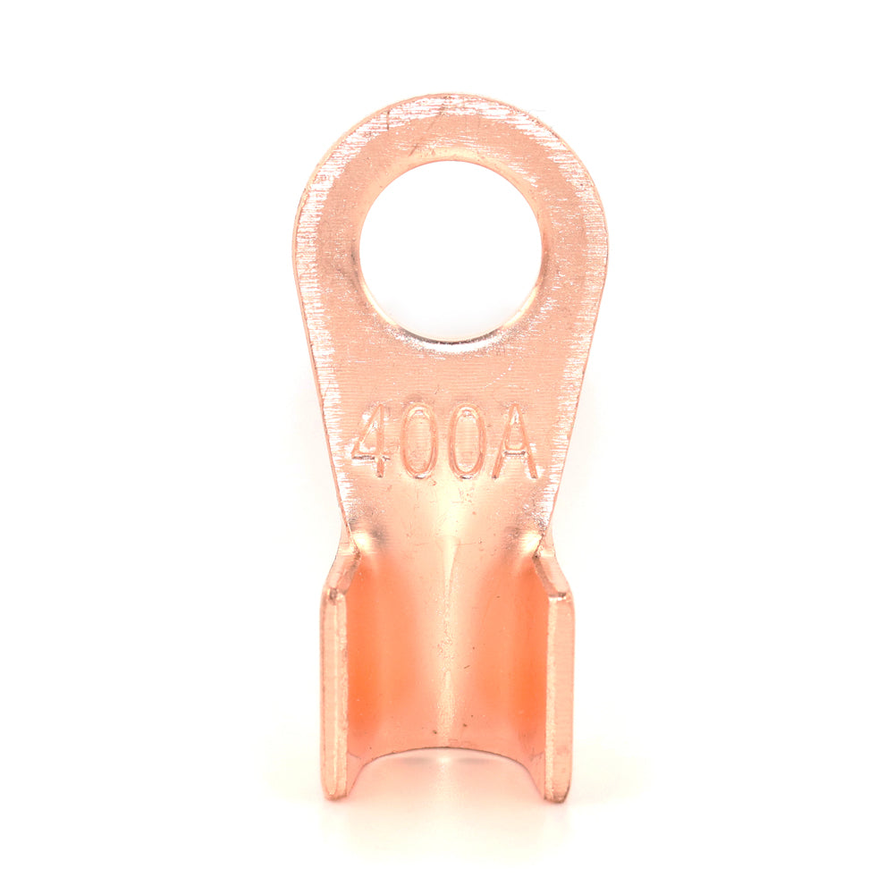 10Pcs Copper OT Series Terminal 20/30/40/50/60/80/100/150/200/250/300/400A Splice Wire Dia Bare Battery Cable Connector Open Lug