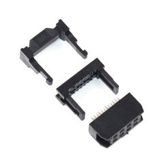10Pcs FC Female 2.54mm Pitch 6P/8/10/12/14/16/18/20/24/26/30/34/40/50/64 Pin Ribbon Cable Connector IDC Socket Connector