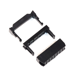 10Pcs FC Female 2.54mm Pitch 6P/8/10/12/14/16/18/20/24/26/30/34/40/50/64 Pin Ribbon Cable Connector IDC Socket Connector