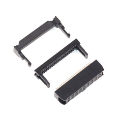 10Pcs FC Female 2.54mm Pitch 6P/8/10/12/14/16/18/20/24/26/30/34/40/50/64 Pin Ribbon Cable Connector IDC Socket Connector