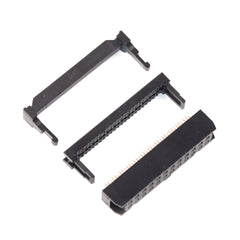 10Pcs FC Female 2.54mm Pitch 6P/8/10/12/14/16/18/20/24/26/30/34/40/50/64 Pin Ribbon Cable Connector IDC Socket Connector