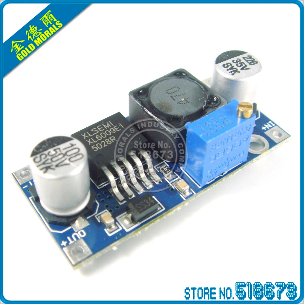 XL6009 DC-DC Booster Модуль питания Выход регулируется Повышающий модуль Super LM2577