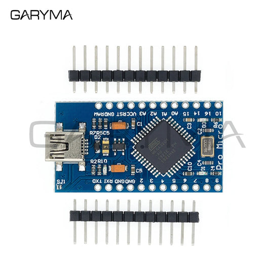 Pro Micro ATmega32U4 5V/16MHz Module with 2 Row Pin Header MINI USB MICRO USB for Arduino