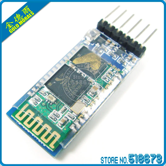 HC05 HC-05 Главный-подчиненный 6-контактный JY-MCU Антиреверсивный встроенный последовательный модуль сквозного подключения Bluetooth Беспроводной последовательный порт