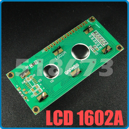 Желто-зеленый ЖК-модуль 1602 LCD1602A ЖК-экран LCD1602A LCD-1602-5V 5V Черный шрифт с подсветкой 