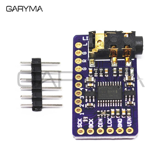Интерфейс I2S PCM5102A ЦАП-декодер GY-PCM5102 Модуль I2S плеера для Raspberry Pi Плата формата pHAT Цифровая аудиоплата PCM5102